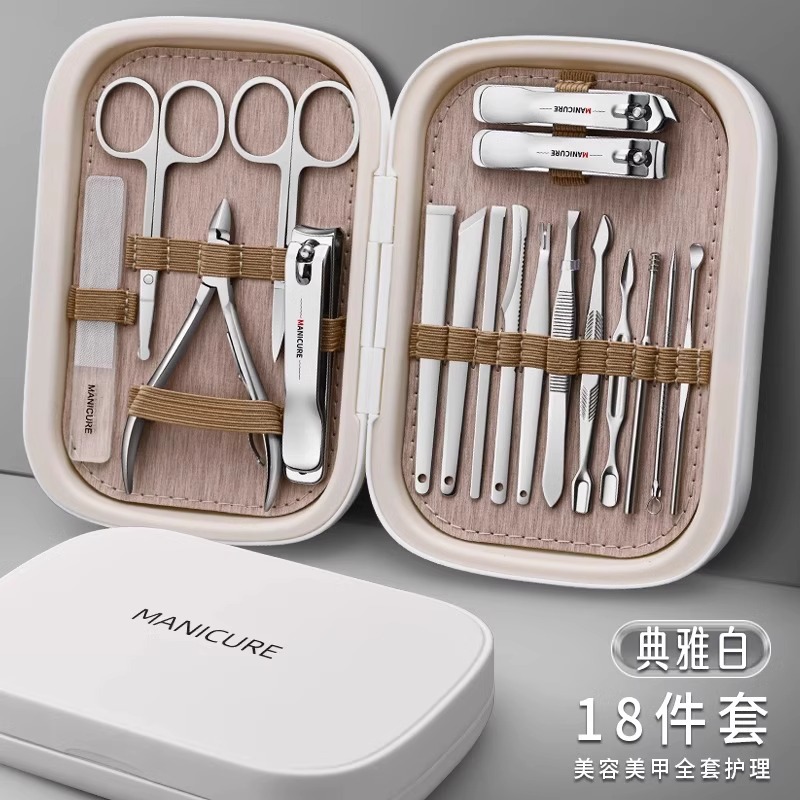 Herramientas de cuchillo de pie para hombres pedicura manicura cortadora de uñas empuje piel muerta en stock conjunto de pinzas de uñas profesionales