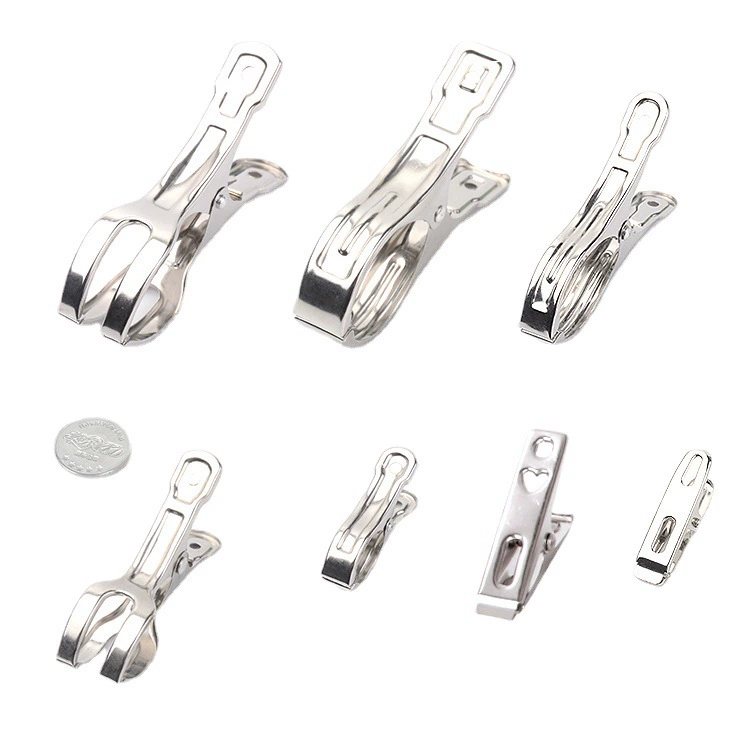 Extra Large Stainless Steel Windproof Clothes Clips Set for Duvet Drying Rack - Multiple Sizes