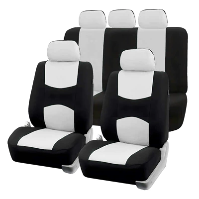 Seat cushion, seat cover — all seasons, Amazon, Temu - white-2-piece-set-single-seat