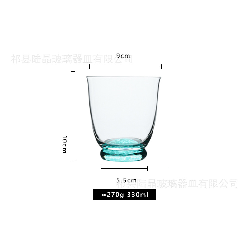 Semilla de flor azul taza corta