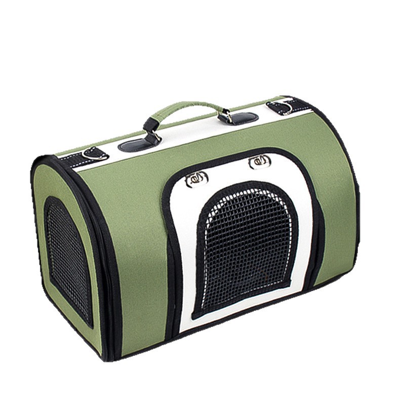 Two Tone Portable Folding Dog Backpack Breathable Travel Bag For Cats And Dogs Pet Supplies_voghion.com