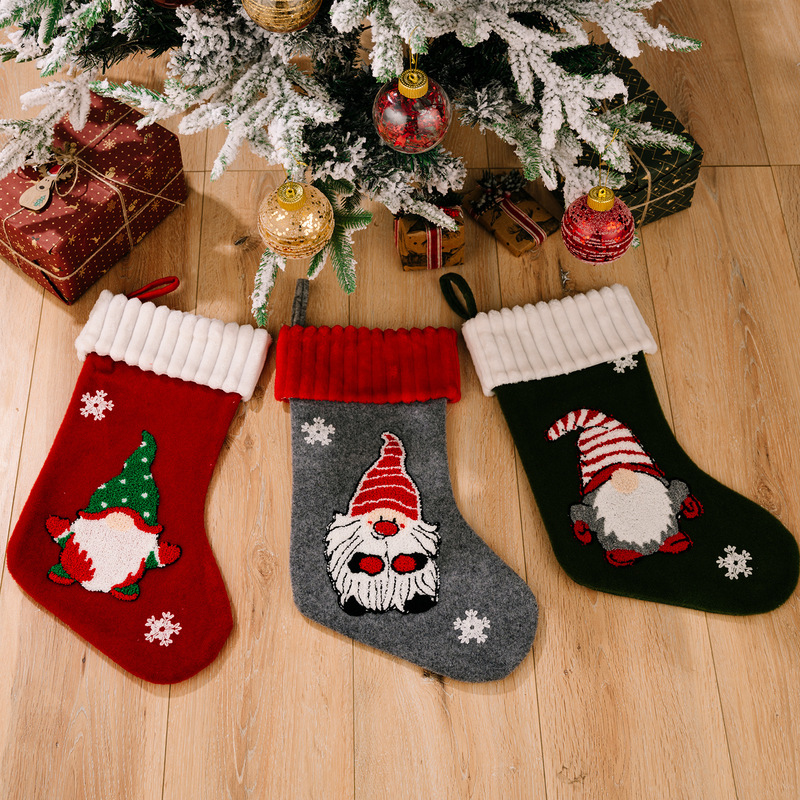 新品クリスマス装飾用品ルドルフクリスマス靴下フェイスレス人形プレゼント靴下子供ギフトバッグツリーペンダント|undefined