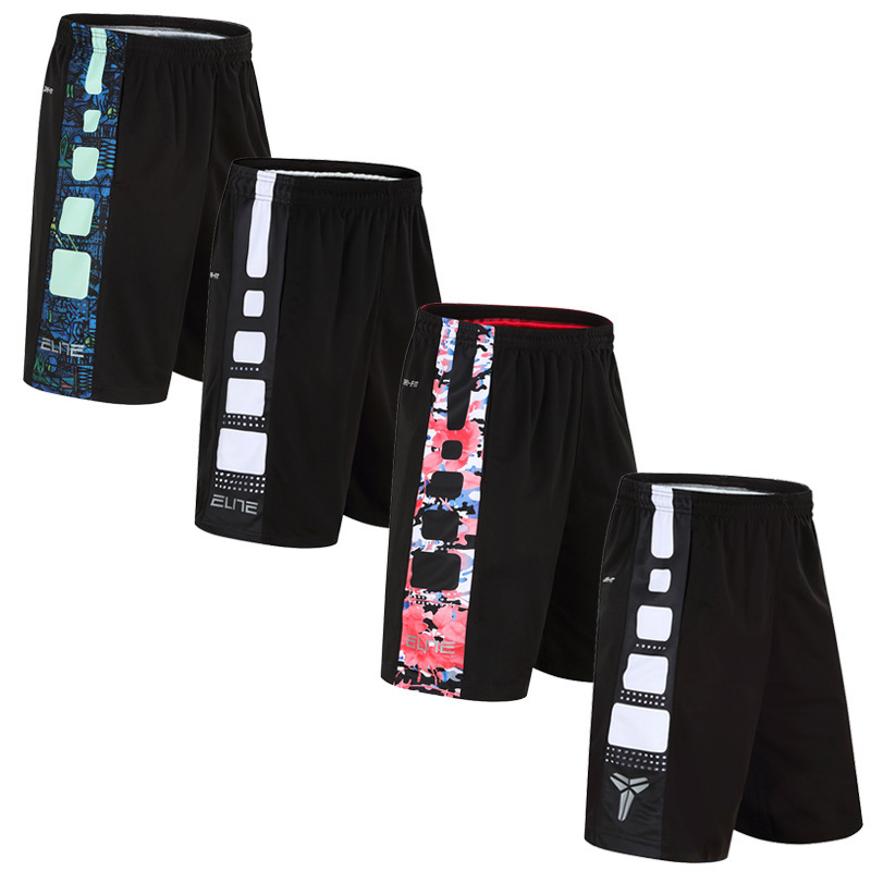 Cross-border Good Goods Elite Basketball Pants Shorts Knee-length Pants Men's Loose Quick-drying Running Fitness Shorts