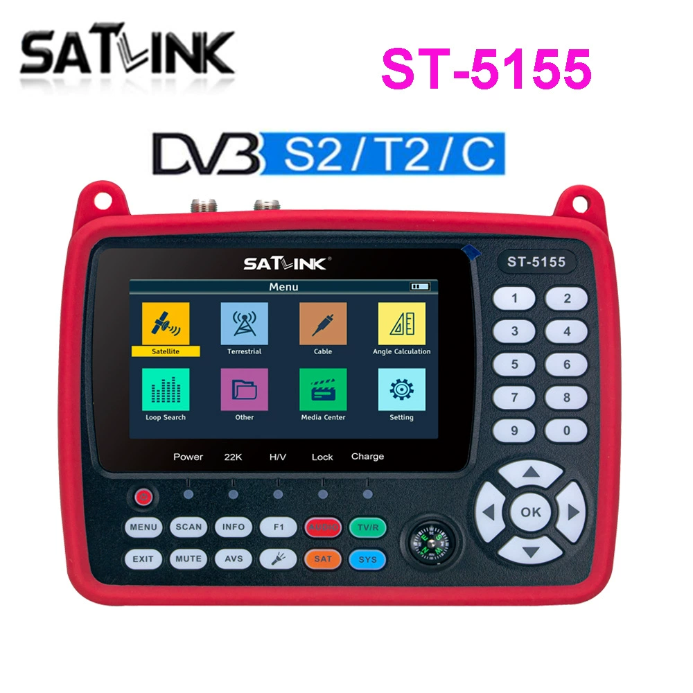 SATLINK ST-5155 DVB-S2/T2/C HD Finder Meter HD Finder Meter
