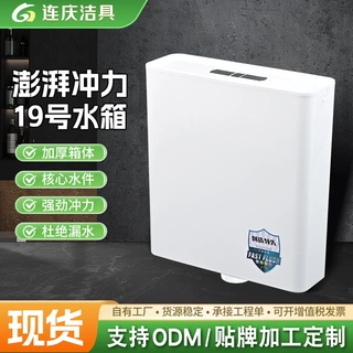 定制抽水马桶卫生间蹲便器厕所冲水箱大冲力加厚水箱挂墙式冲水器