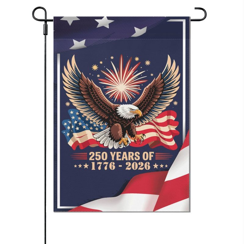跨境热卖美国250周年花园旗纪念旗帜庭院装饰250 Years America|undefined