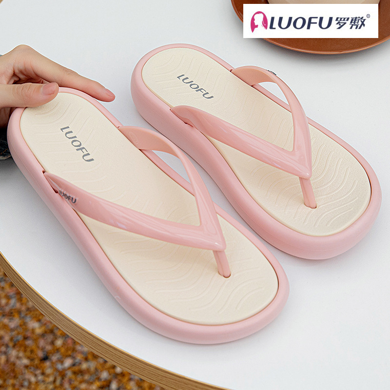 Plataforma del holgazán zapatillas para las mujeres verano desgaste al aire libre nueva Internet Celebrity moda casual niñas Sandalias planas flip flops