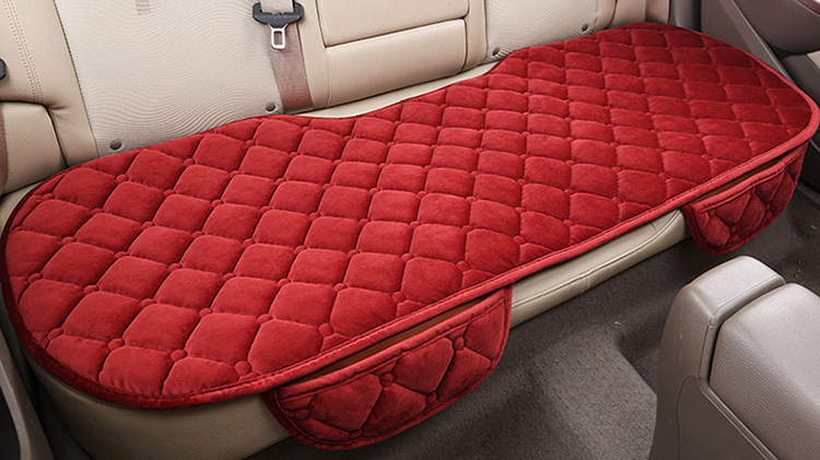 Car cushion plush warm thickened no backrest cushion three-piece set factory outlet