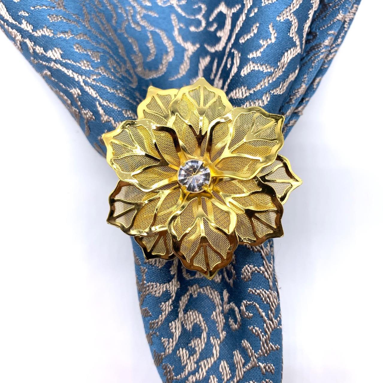 酒店金色网花餐巾扣餐巾环餐巾圈金属口布圈现货批发