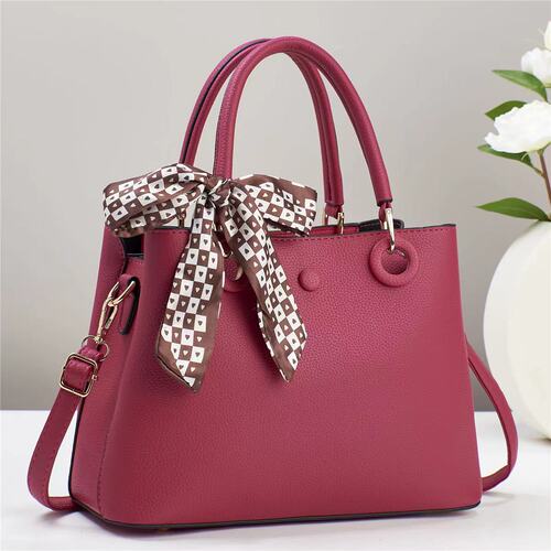 Fashionable Lady Handbag  New Korean Version Large Capacity Simple and Versatile Elegant Single Shoulder Silk Scarf Crossbody Bag