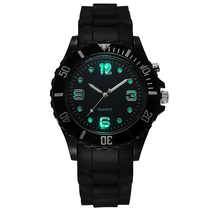 New large dial silicone watches wholesale luminous high school students high school watch sports cross-border watch supply New large dial silicone watches wholesale luminous high school students high school watch sports cross-border watch supply
