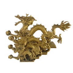 廠家批發銅漢龍擺件生肖龍五爪金龍家居裝飾工藝品擺件批發