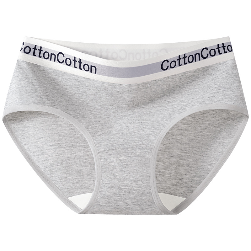 Ropa interior deportiva femenina sexy, cómoda y transpirable entrepierna de algodón puro 10A entrepierna antibacteriana americana de cintura media sin costuras