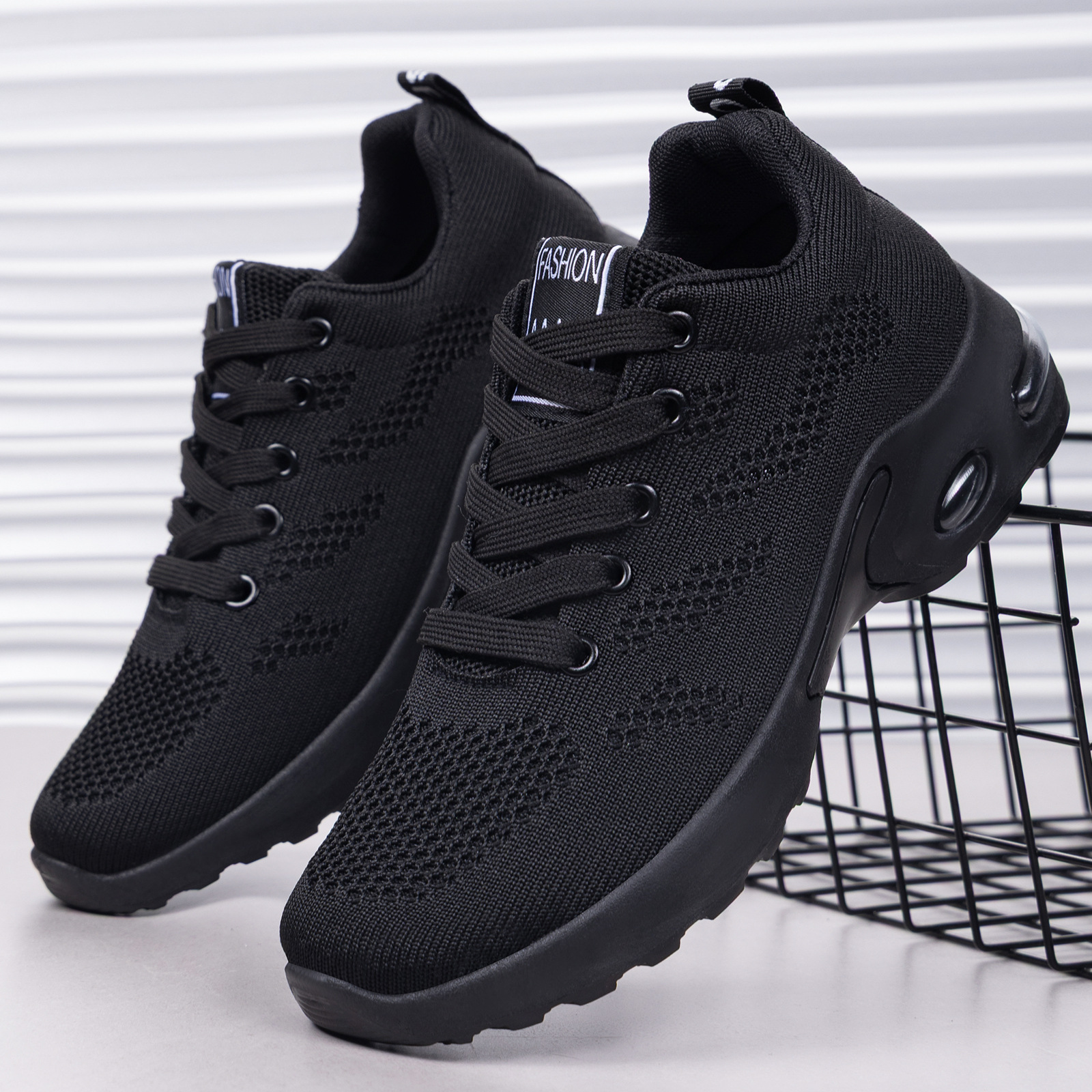Zapatos de mujer transfronterizos TEMU zapatos de tamaño grande para mujeres zapatos de running air-coated casuales zapatos de malla transpirables zapatos air-coated zapatos