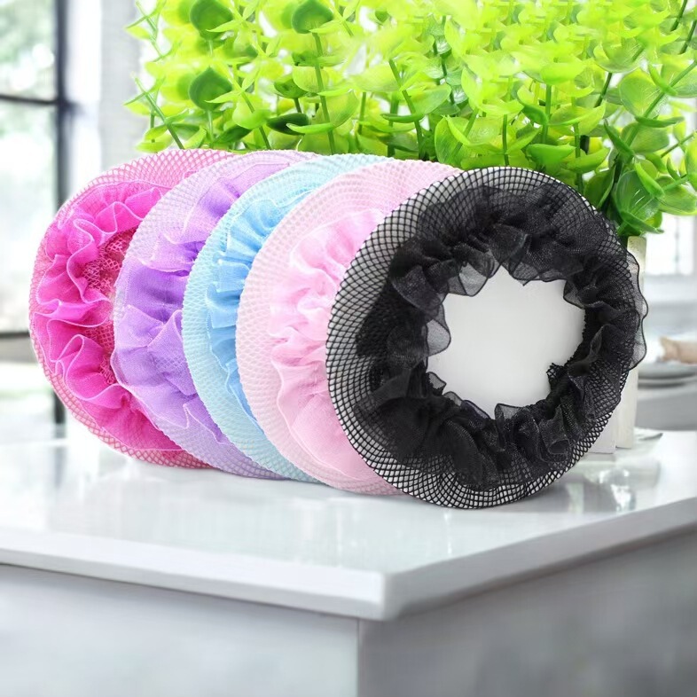 Dance Disc Hair Net Lace Hair Accessories Dance Special Flower Net Pocket Elastic Hair Net Knitted Hair Ring Hair Accessories