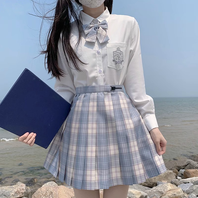 (2개) JK 주름 치마 일본 대학 스타일 오리지널 페어 스커트 소녀 스커트 주니어 고등학생 유니폼