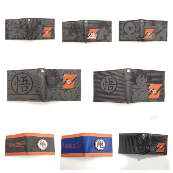 Dragon Ball Cartoon Wallet Turtle Word Understanding Word Z Short Student Men's and Women's Wallets Metal Labeling Coin Purse Card Holder