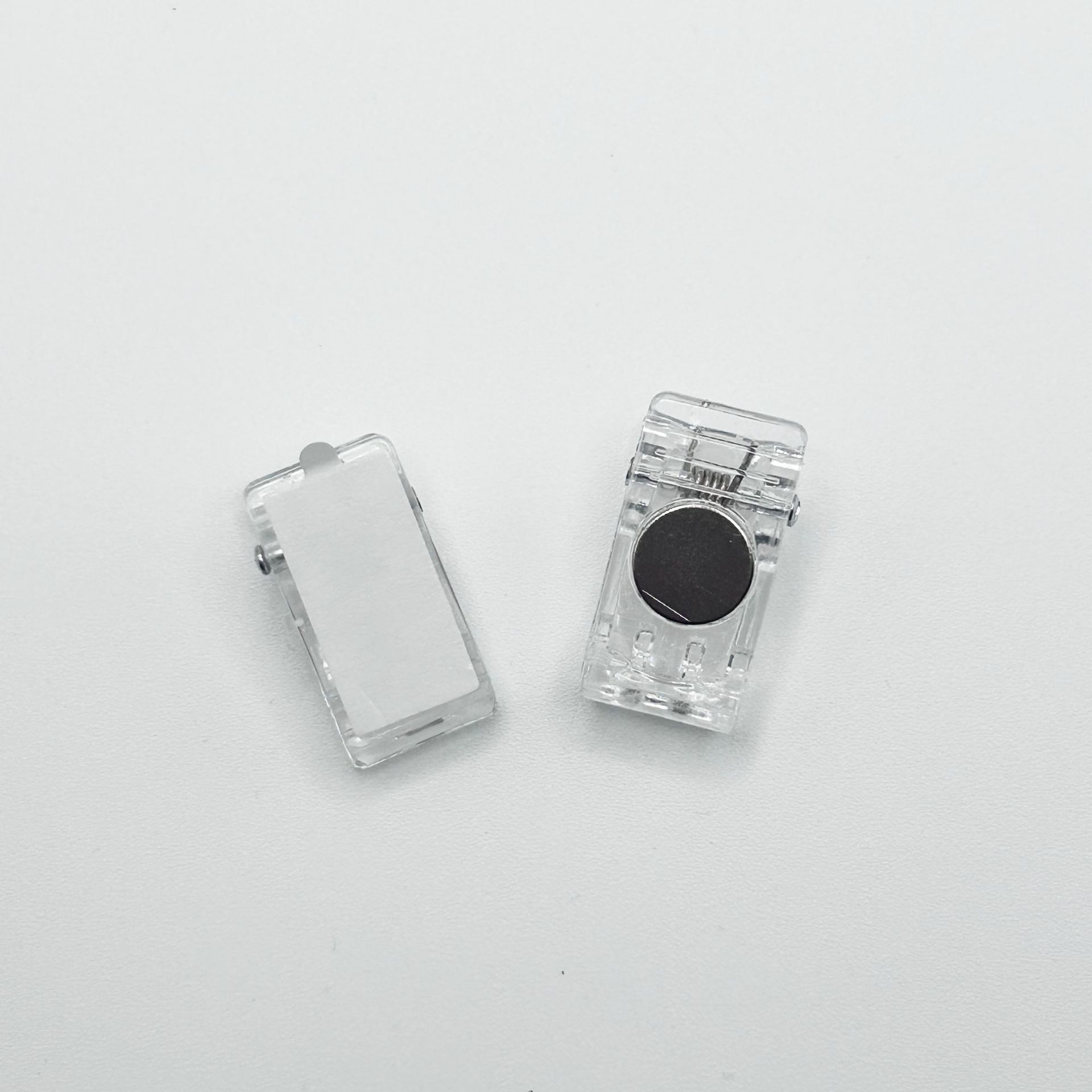 Clips de plástico acrílico accesorios de papelería clips transparentes pequeños carpetas de cinta adhesiva cuentas de mano clips PPdiy