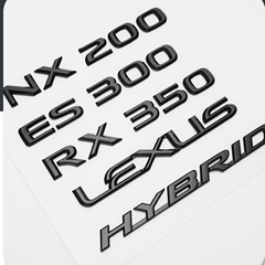 レクサスES300h車尾ラベリング凌志ux260nx 450アルファベットシールLSLM改造アップグレードを適用します。