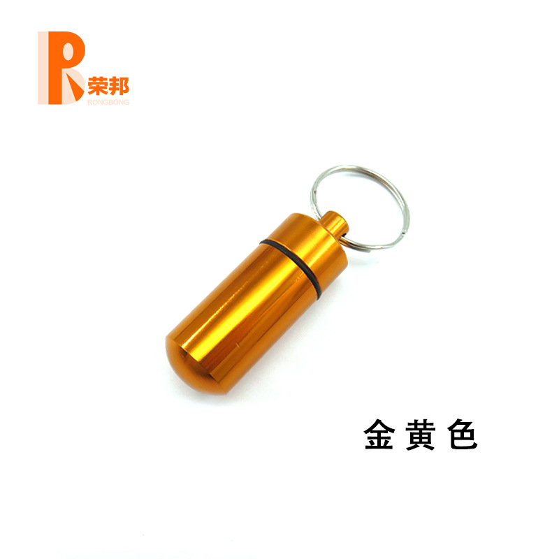 Botella de medicina para exteriores, botella colgante de aleación de aluminio, mini contenedor de medicina impermeable, botella de pastillas portátil, almacenamiento práctico, impermeable y a prueba de humedad image 18