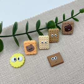 新款卡通食玩饼干软胶 PVC软胶配饰 DIY手机壳水杯衣帽发夹批发