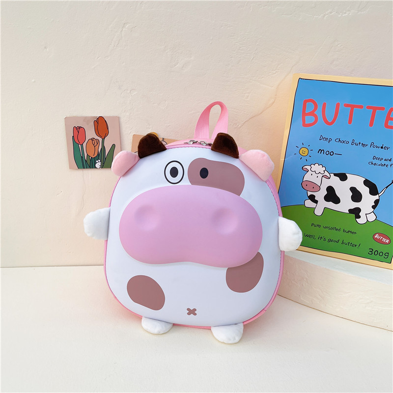 Lindo ternero bolso de cáscara de huevo para niños mochila escolar de jardín de infantes mochila para bebés para hombres y mujeres mochila para niños lindo de dibujos animados