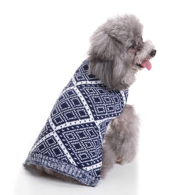 Strickweste für Haustiere, Herbst-Winter-Kleidung, warmes Outfit für zweibeinige Teddybären, kreativer Hundepullover_voghion.com