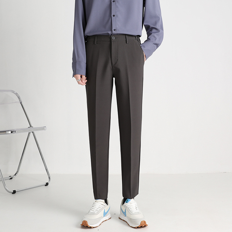 dark gray/Trousers/regular