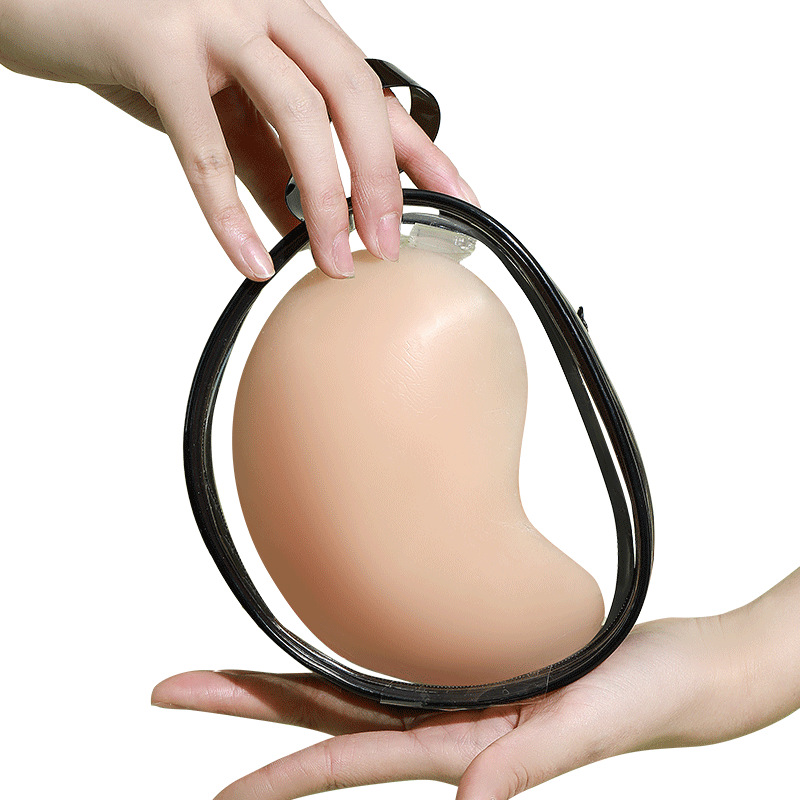 Pecho de silicona grueso no se desprende para levantar el pecho, cinturón de verano para vestido de boda con bra invisible, mango taza de leche para el pecho
