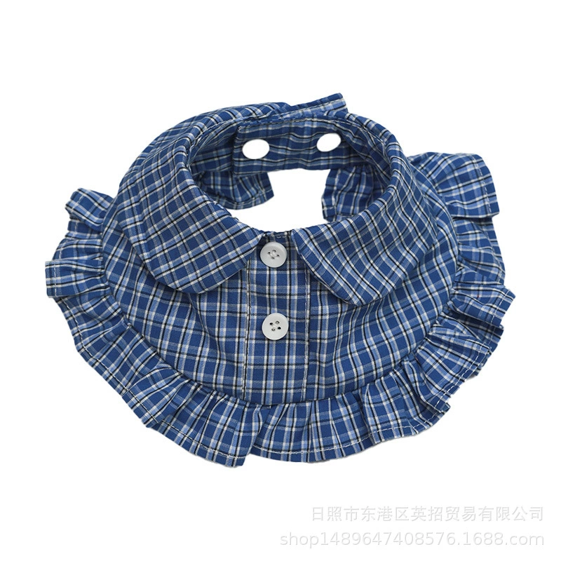 Новая корейская версия клетчатой рубашки нагрудник для домашних животных