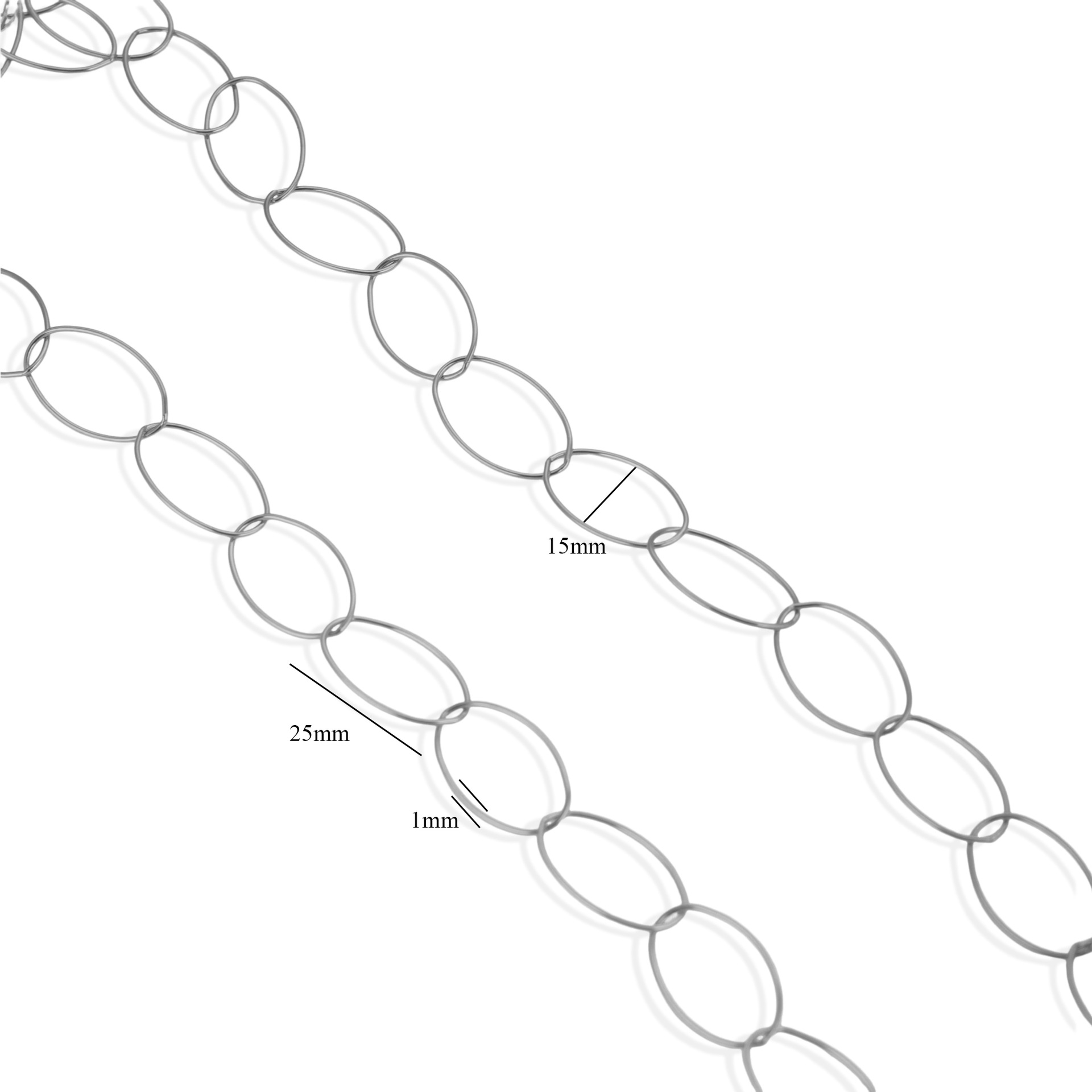 Europa y los Estados Unidos transfronterizos simple gran cadena chapado 18K oro real coreano cadena hecha a mano diy joyería accesorios collar pulsera