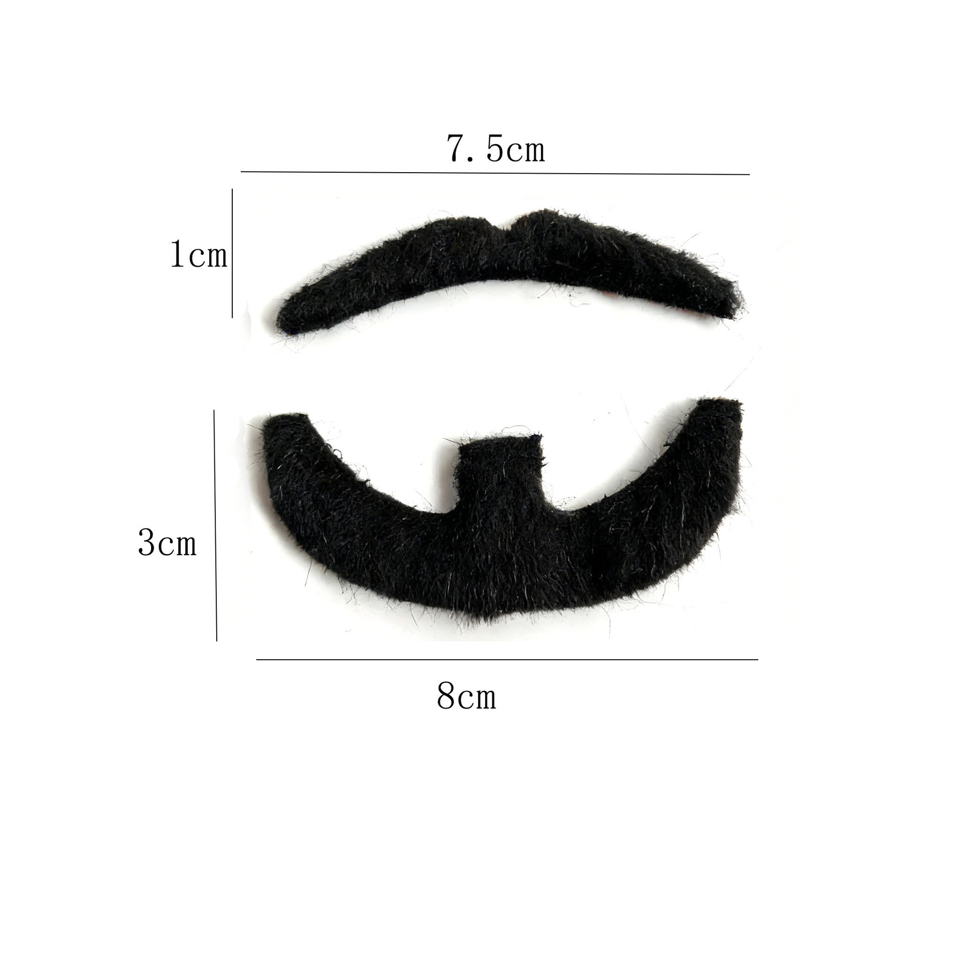 Transfronterizos barba falsa Halloween simulación autoadhesiva barba fiesta cosplay barba multicolor opcional