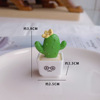 Brand realistic small resin, decorations, jewelry for office, table laptop, cactus