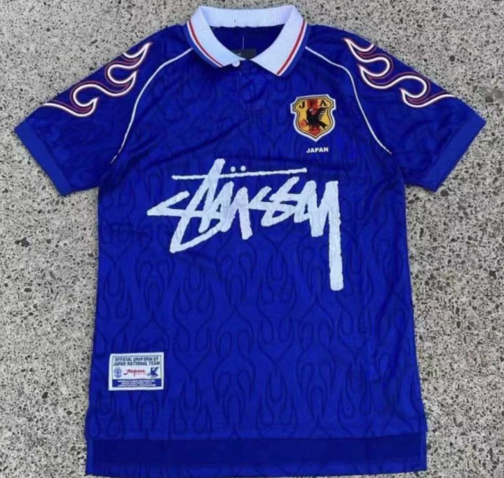 Stussy Jersey Brasil Flamengo Italia Edición conmemorativa Portugal París Francia Uniforme de fútbol