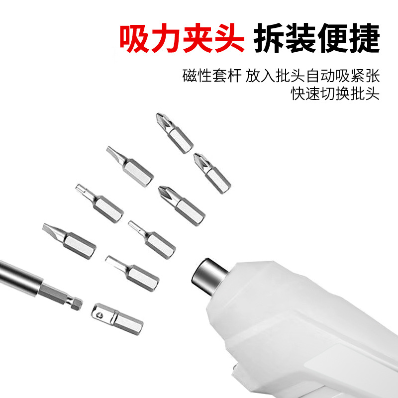 Taladro Eléctrico Recargable Original, Combo de Taladro Eléctrico de Litio, Herramienta Eléctrica Portátil Multifuncional para el Hogar, Juego de Destornilladores Eléctricos