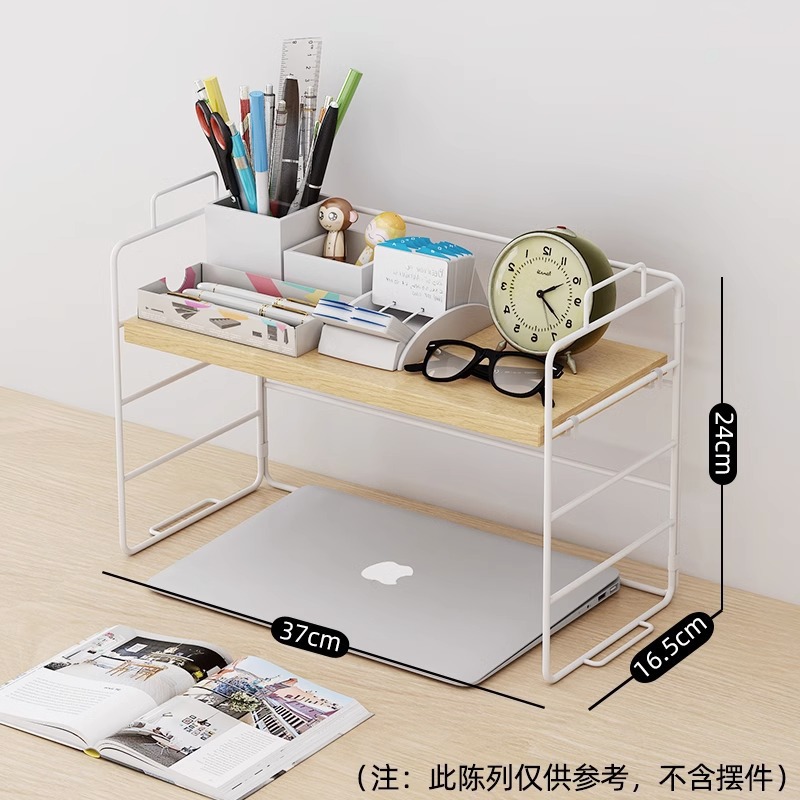 단일 레이어 37X17X24CM 로그 컬러 화이트 랙