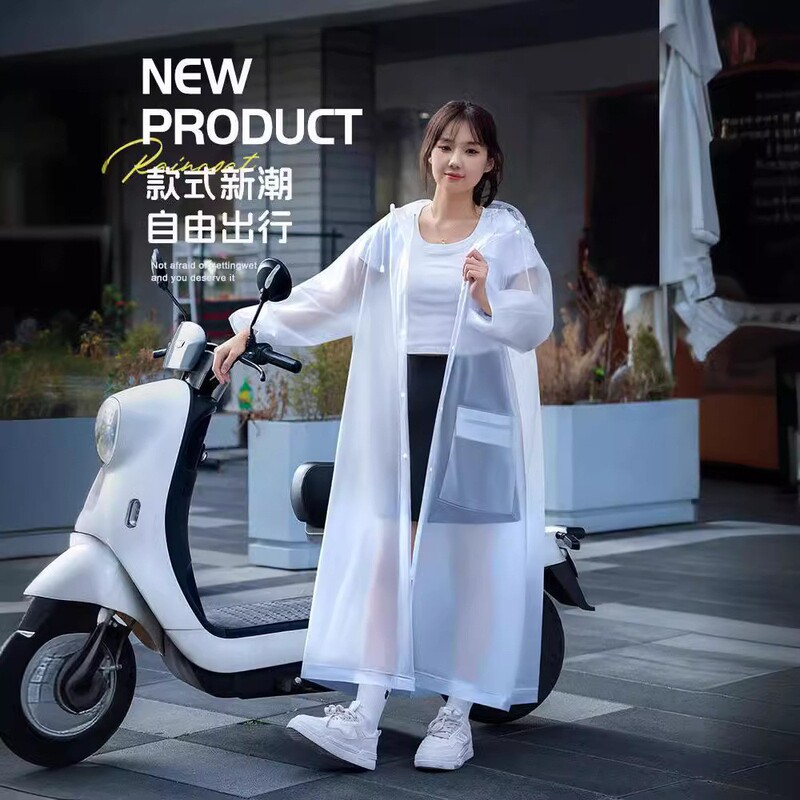 Eva Thickeneded Raincoat Long Full-Body Women's Rainproof All-In-One Men's Adult Electric Vehicle Outdoor Poncho Student Eva Thickeneded Raincoat Long Full-Body Women's Rainproof All-In-One Men's Adult Electric Vehicle Outdoor Poncho Student