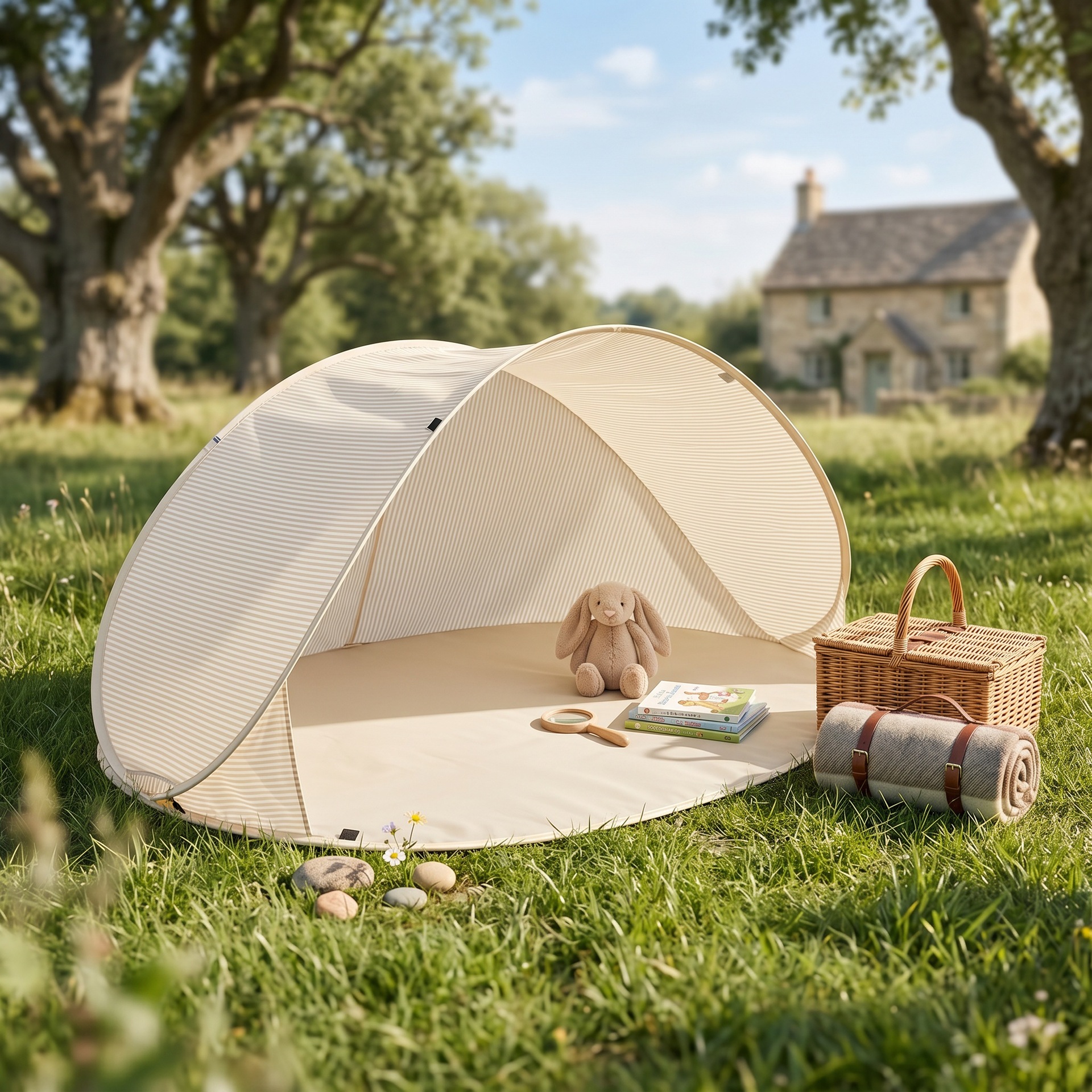 Beach Tent, Convenient Quick-Open Children's Tent, Outdoor Camping, No Need to Set Up, Sunshade, Sun Protection, Picnic Tent, Cross-Border
