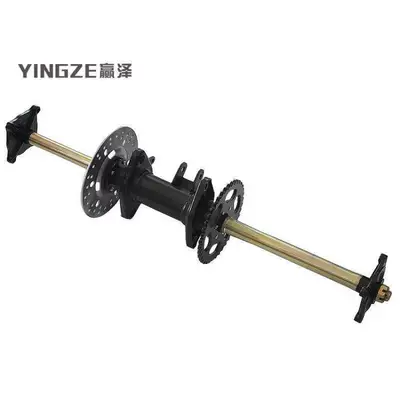 Three-Wheeled Motorcycle Modified into a Motorcycle frame - complete-rear-axle-assembly-excluding-swingarm