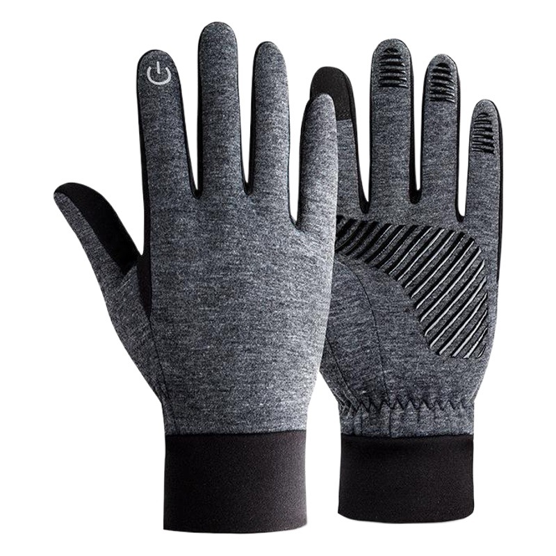 Cross-Border Hot-Selling Warm Gloves Factory Wholesale Winter Touch Screen Cycling Outdoor Sports Running Fleece-Lined Non-Slip New Model