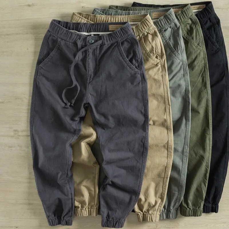 Work Pants Men's Labor Protection Pants Wear-resistant Loose Large Size Work Clothes for Site Dirt-resistant Summer Work Clothes Pants