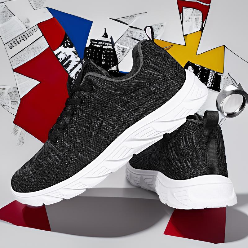 Nuevos zapatos deportivos de malla voladora para hombres, zapatos deportivos casuales ligeros de suela suave para primavera y verano, zapatos para correr transpirables para estudiantes