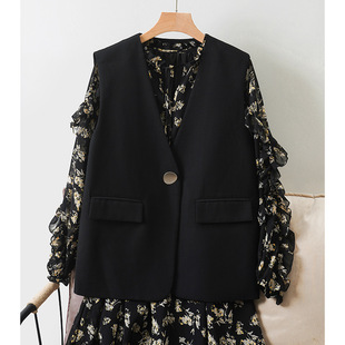 Suit Vest Women's New Spring and Autumn Short Shawl Vest