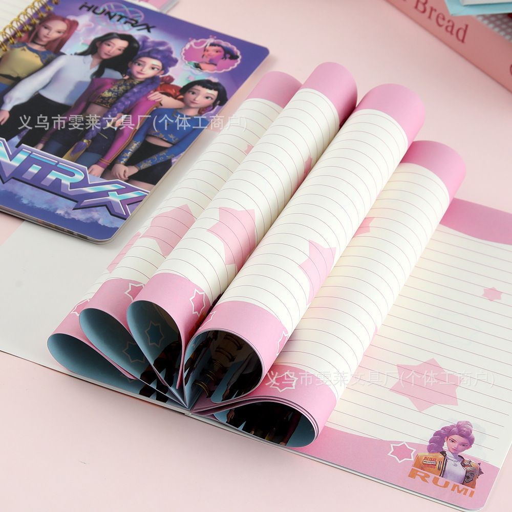 Comercio exterior venta caliente KPOP caza de brujas A5 bobina de dibujos animados estudiantes cepillo cómodo suave cuaderno de mano