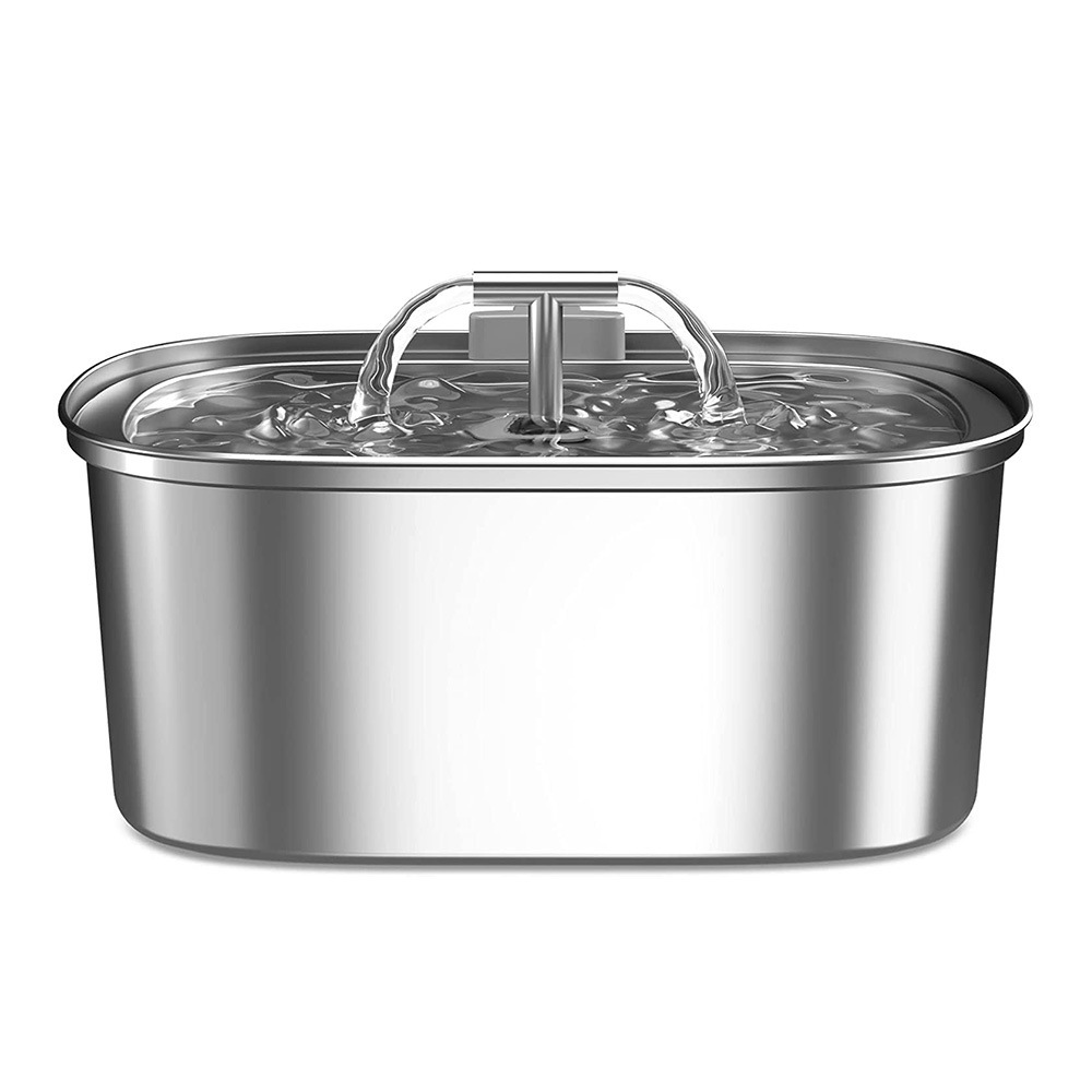 3.2L alimentador de agua de circulación de agua beberera de acero inoxidable beberera de agua para gatos y perros beber tazón de agua para mascotas beberera automática