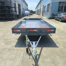 ATV拖车0.8吨轻型铁板实心护栏全挂车