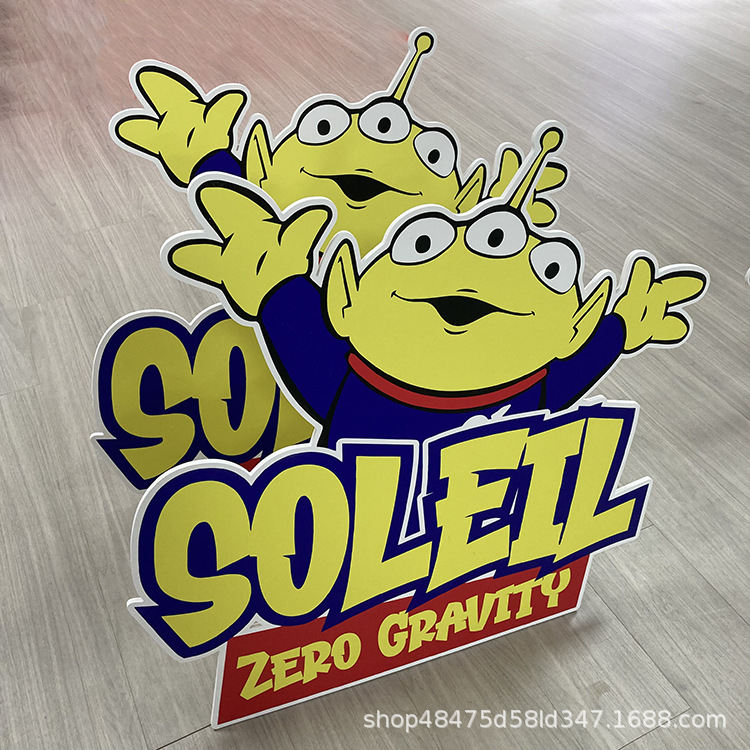 上海厂家PVC板异形KT板雪弗板亚克力写真卡通立牌人形立牌批发