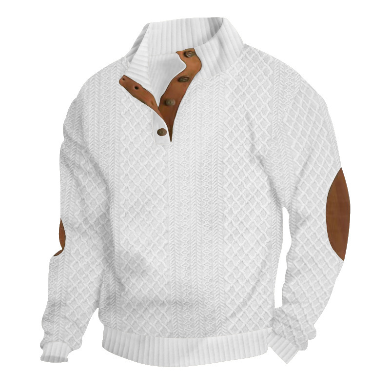 ​​Men's Casual Hoodie With Anime Embroidery - Stylish Streetwear Pullover, Soft & Comfortable Long Sleeve Sweatshirt​​_viptrois.com