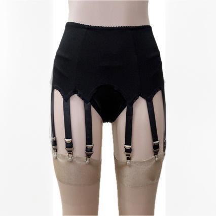 European and American Clothing Amazon Sexy Satin 12-Claw Adjustable Metal Buckle Anti-Slip Garter Belt