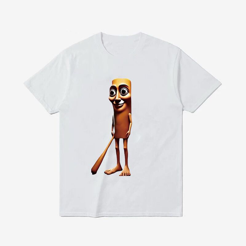 Tung Tung Tung Sahur Wooden Stick Man Tongtong Ice Silk Cool Short-Sleeved T-Shirt 2025 Summer Shanhaijing